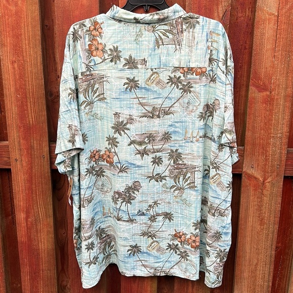 Foundry Men’s Short Sleeve Button Down Hawaiian Shirt Size 4XL - Picture 10 of 13